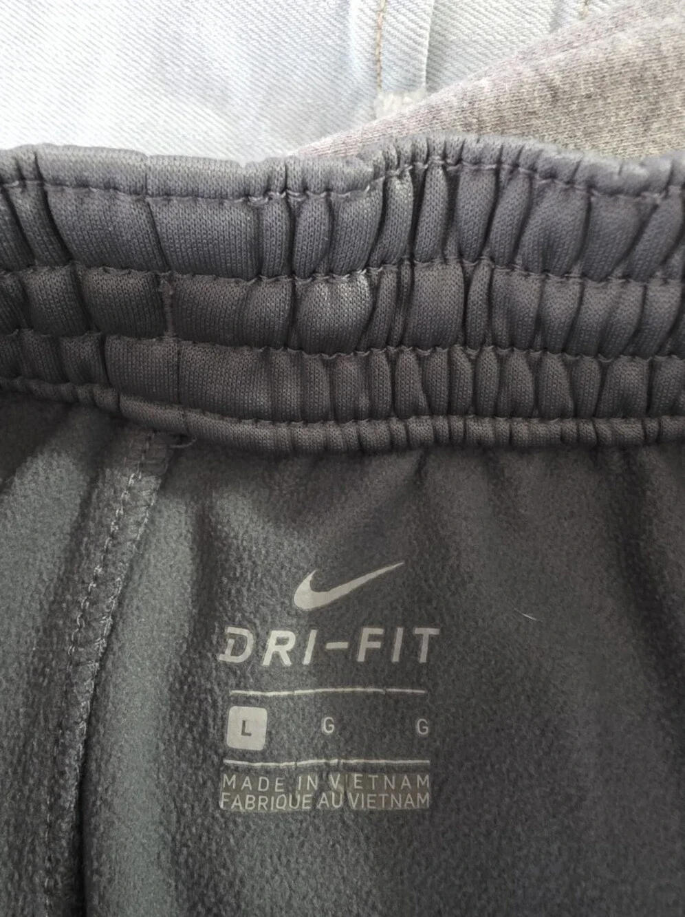 Nike Dri-Fit Kid's Gray Athletic Pants-Large